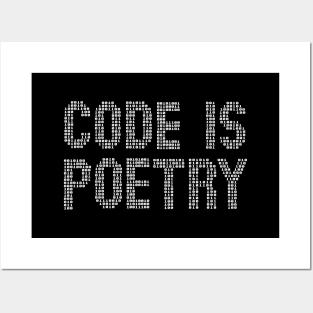 Code is poetry funny saying quote programer gift Posters and Art